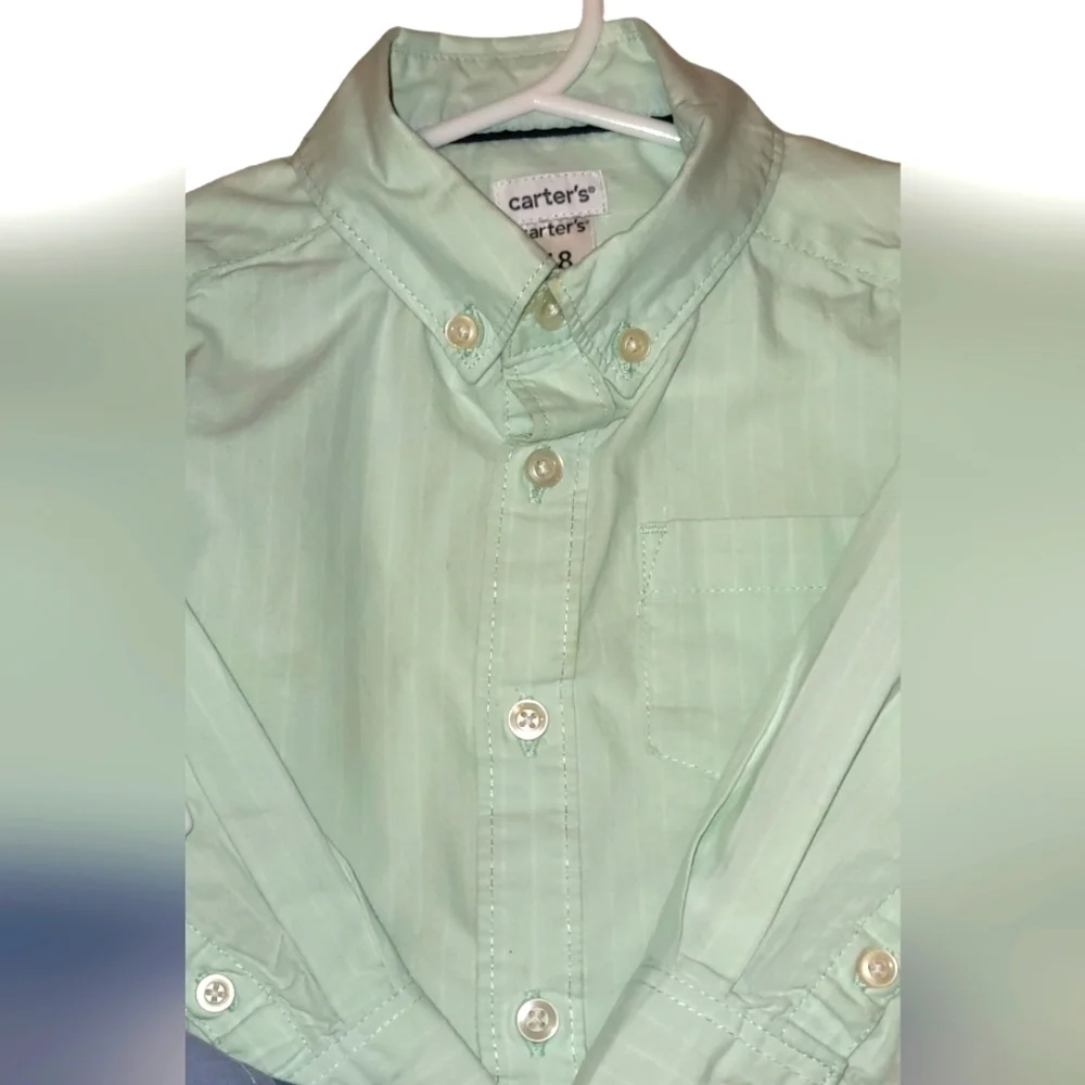 Carter's Boy's Casual Button-down Shirt lot of 4 plus 1 Free